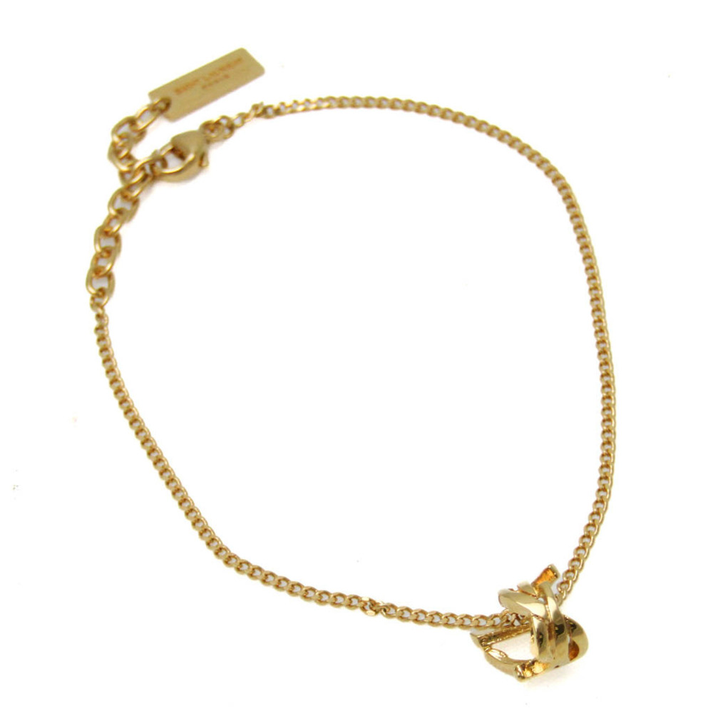 SAINT LAURENT Gold Charm Bracelet